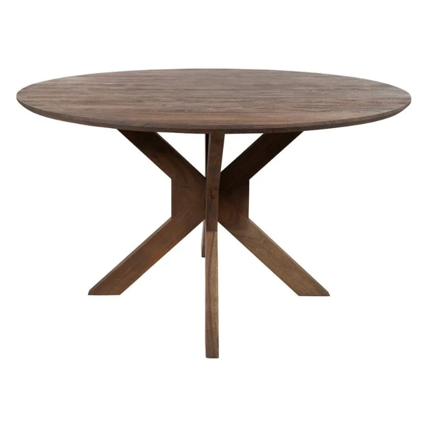 Mysons Eettafels|Nikki Eetkamertafel rond Acaciahout bruin 130 cm