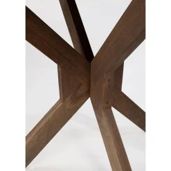 Mysons Eettafels|Nikki Eetkamertafel rond Acaciahout bruin 130 cm