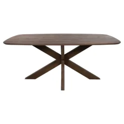 Mysons Eettafels|Nikki Eettafel deens ovaal Bruin Acaciahout bruin 180 cm