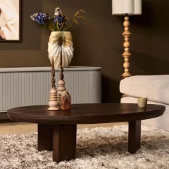 Furndea Eettafels|Niko Salontafel Organisch Bruin Eiken 130cm