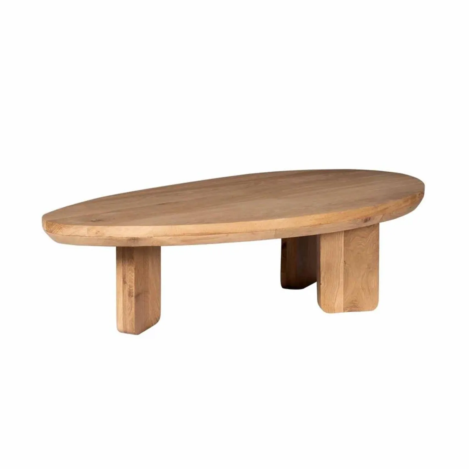 Furndea Eettafels|Niko Salontafel Organisch Naturel Eiken 130cm
