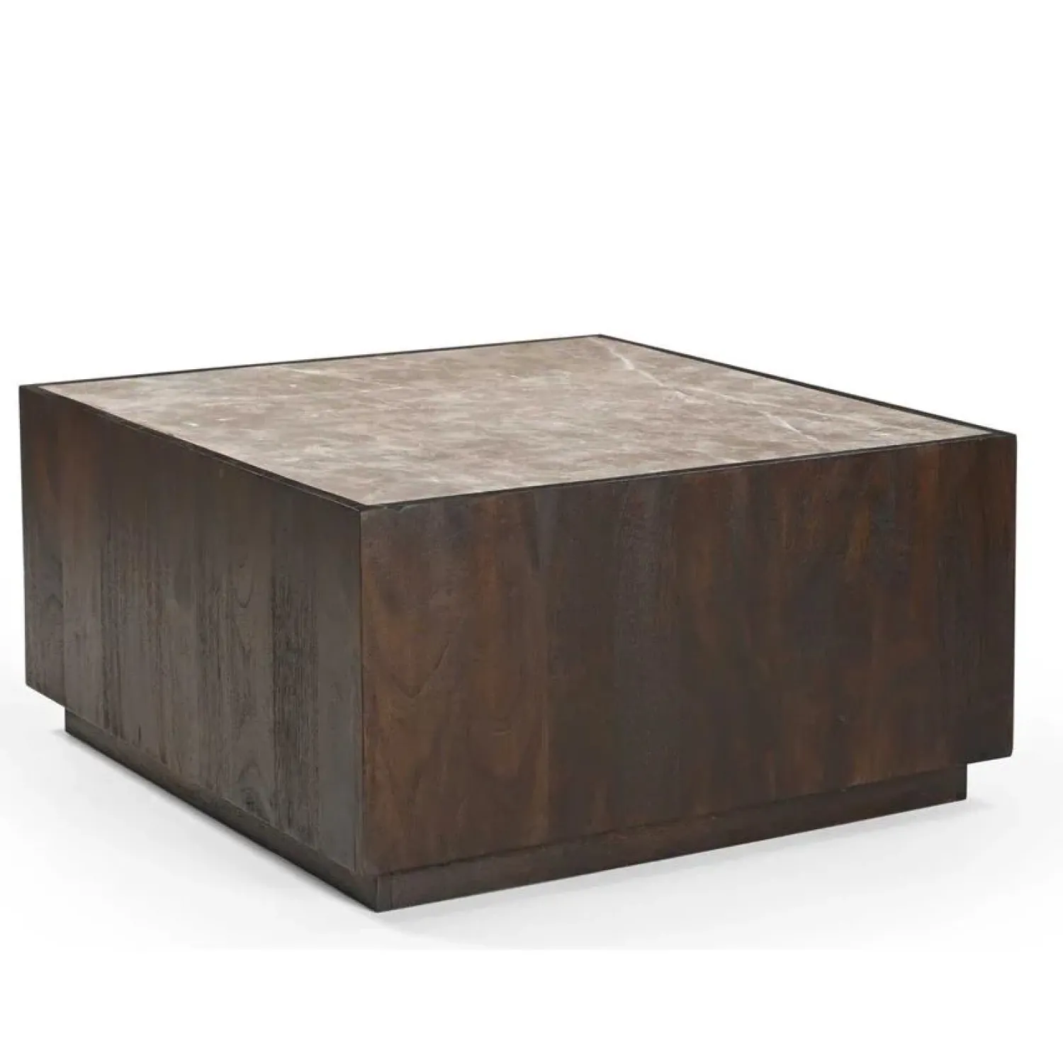 Furndea Salontafels|Nilo Salontafel vierkant Bruin Marmer 80 cm