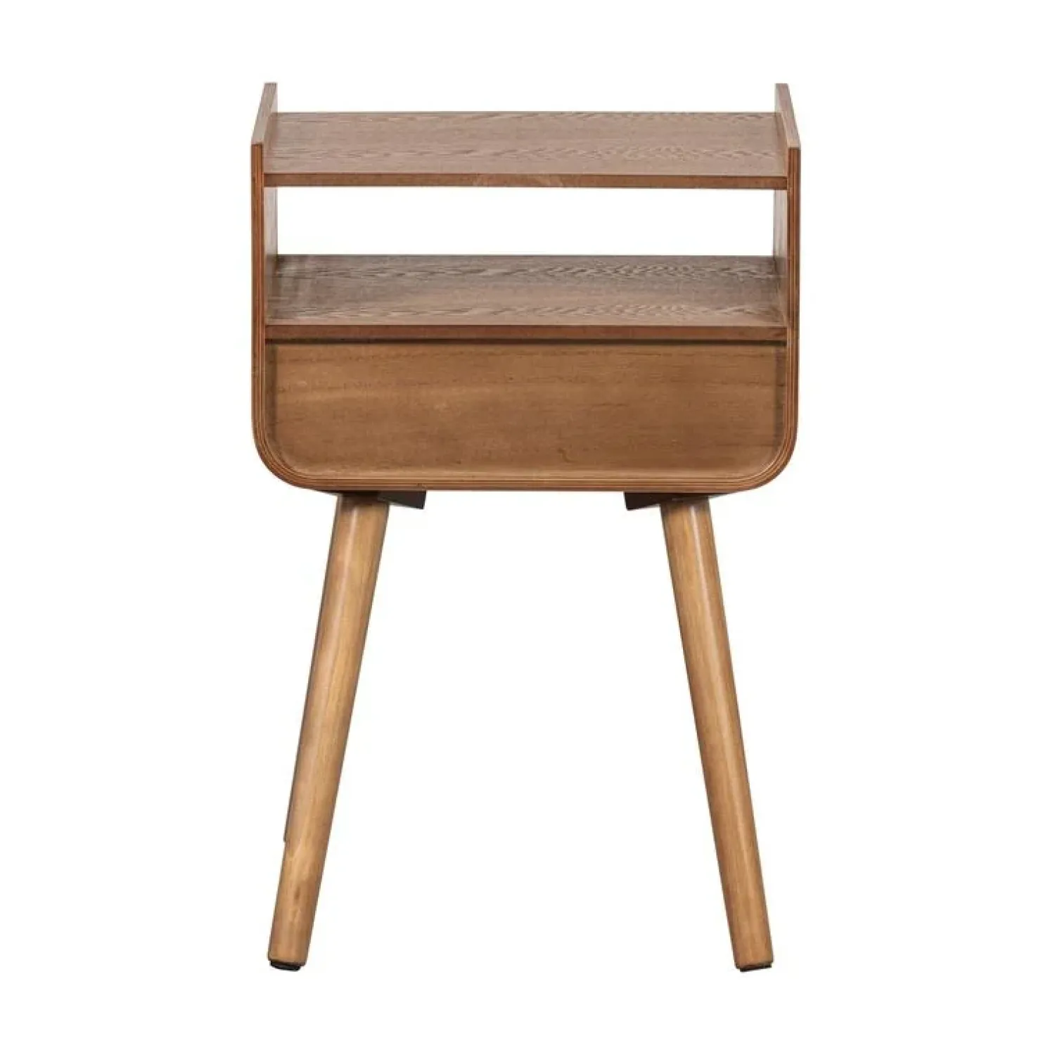 WOOOD Nachtkastjes|Industriele Kasten|Nils Nachtkastje Hout Naturel 36cm