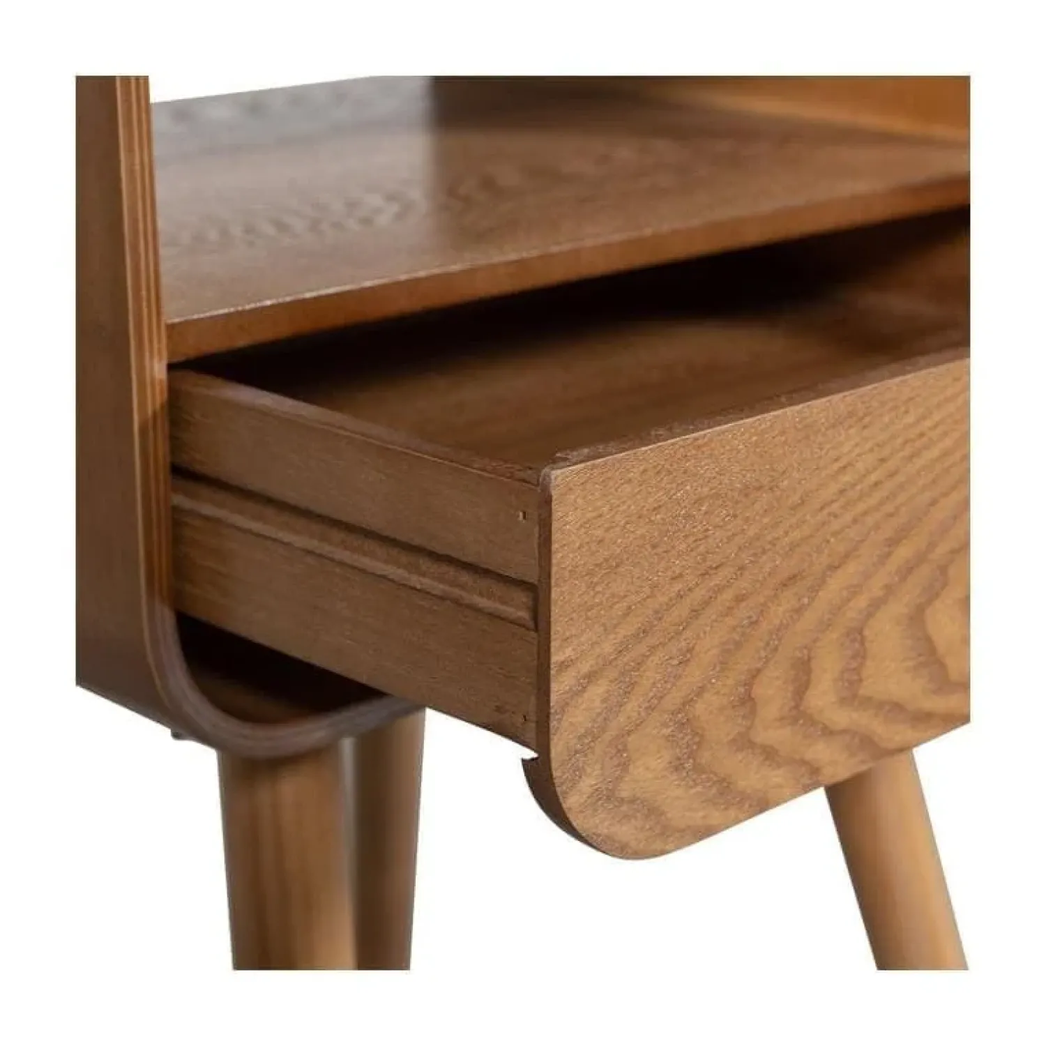 WOOOD Nachtkastjes|Industriele Kasten|Nils Nachtkastje Hout Naturel 36cm