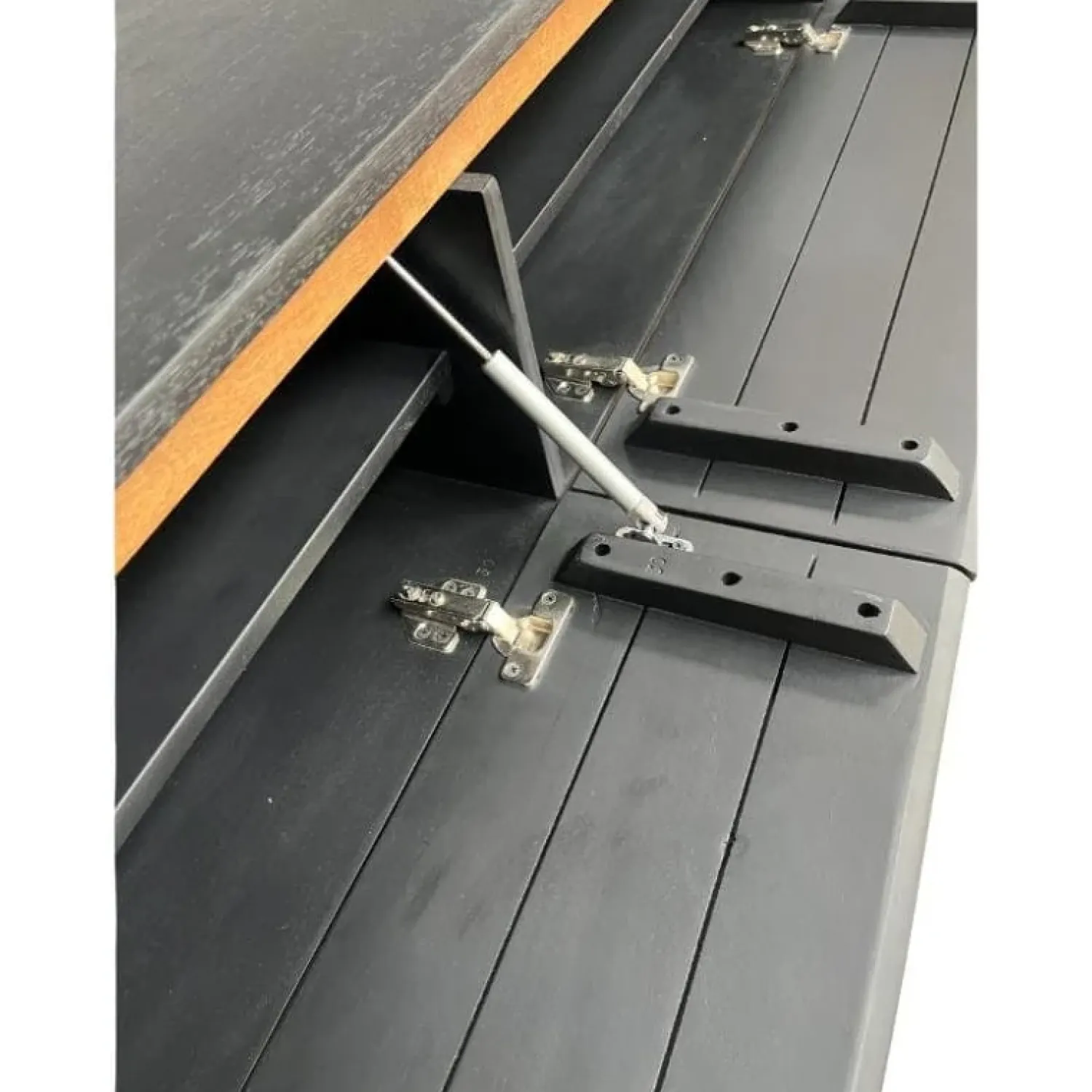 Vane Living Industriele Kasten|Tv Meubels|Nils Zwevend Tv meubel zwart 240cm