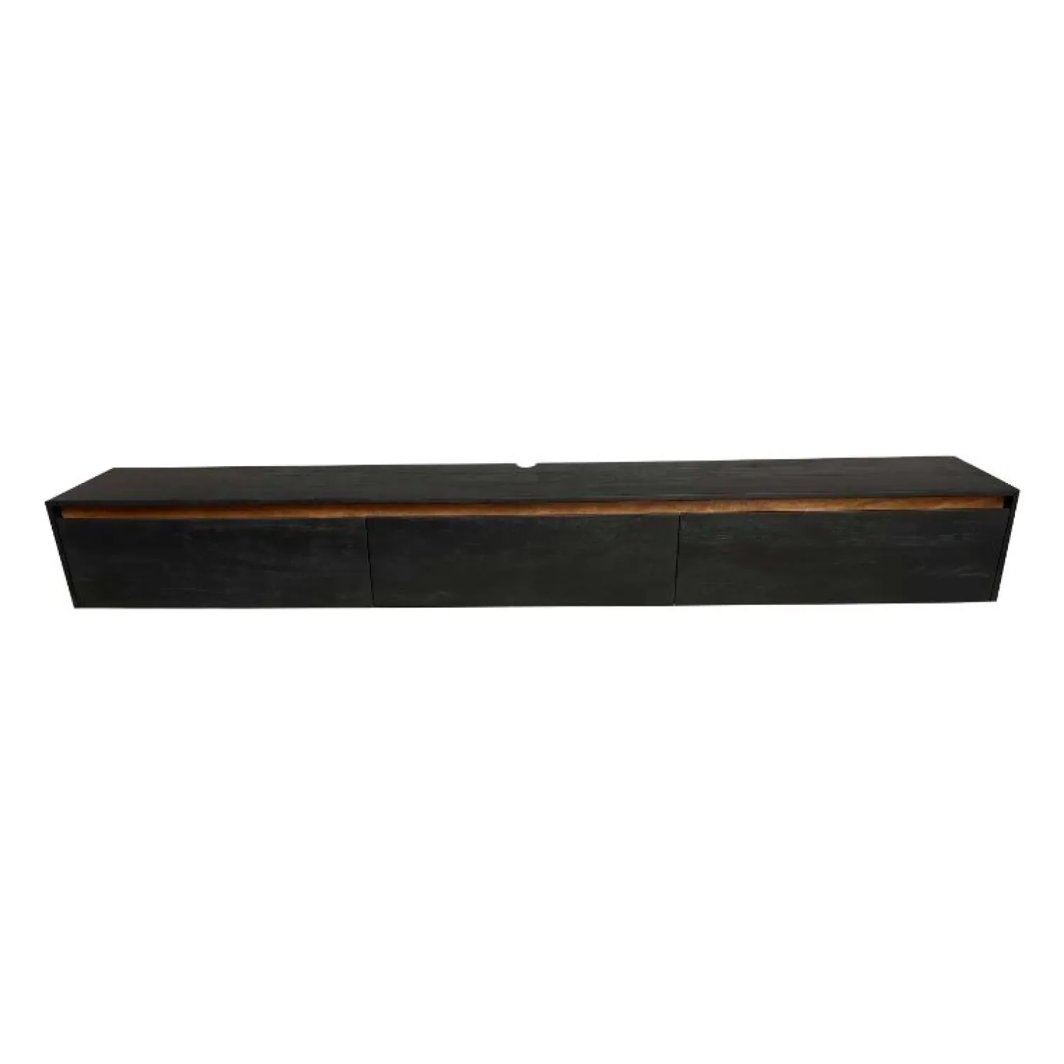 Vane Living Industriele Kasten|Tv Meubels|Nils Zwevend Tv meubel zwart 240cm