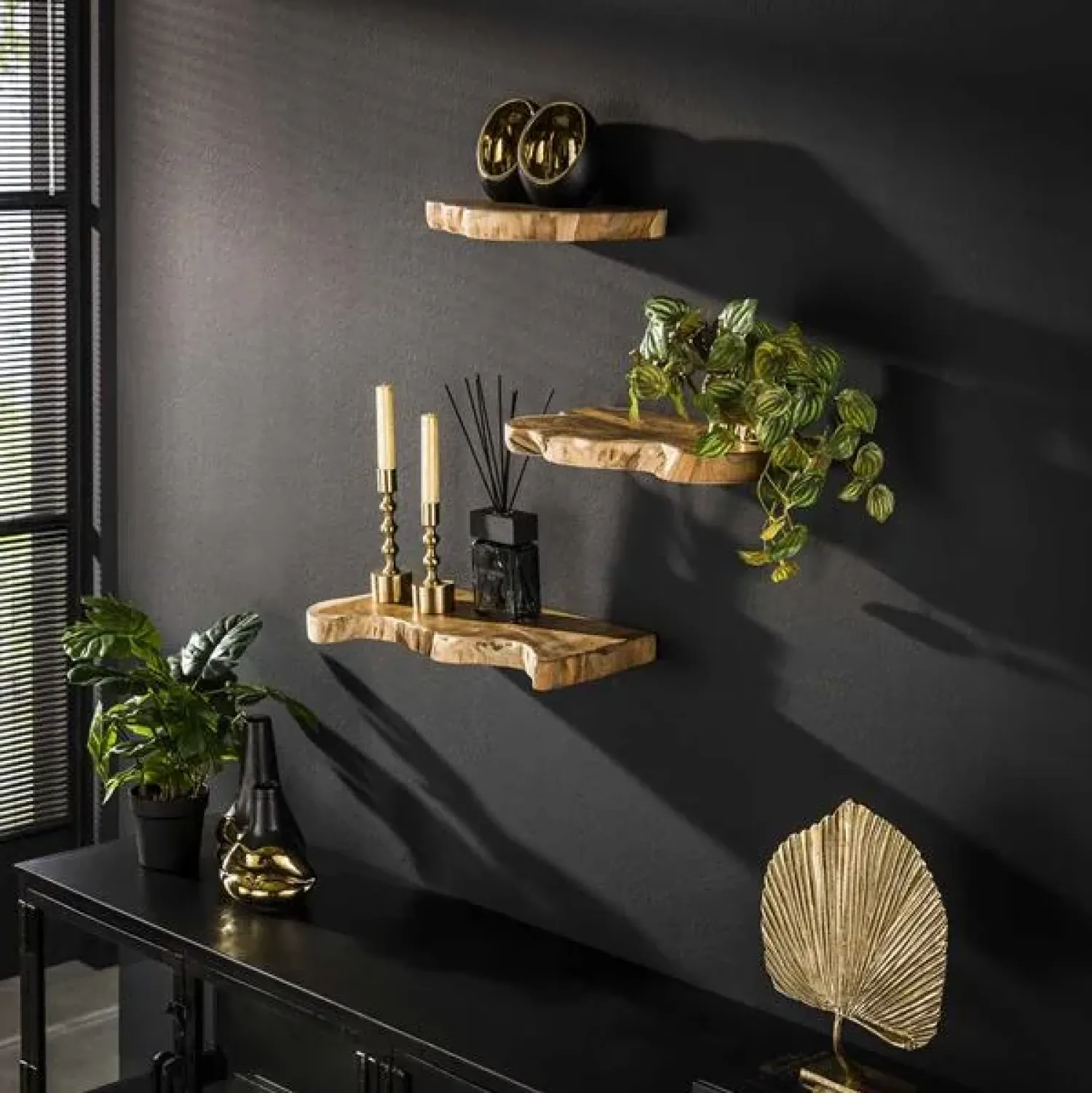 Kalfort Wandplanken|Wandplanken|Nimbus Wandschap set van 3