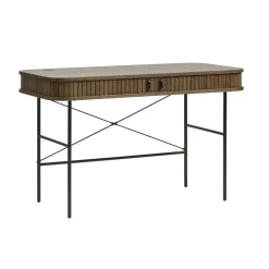 LykkeHome Bureautafels|Nita bureautafel donkerbruin 120cm