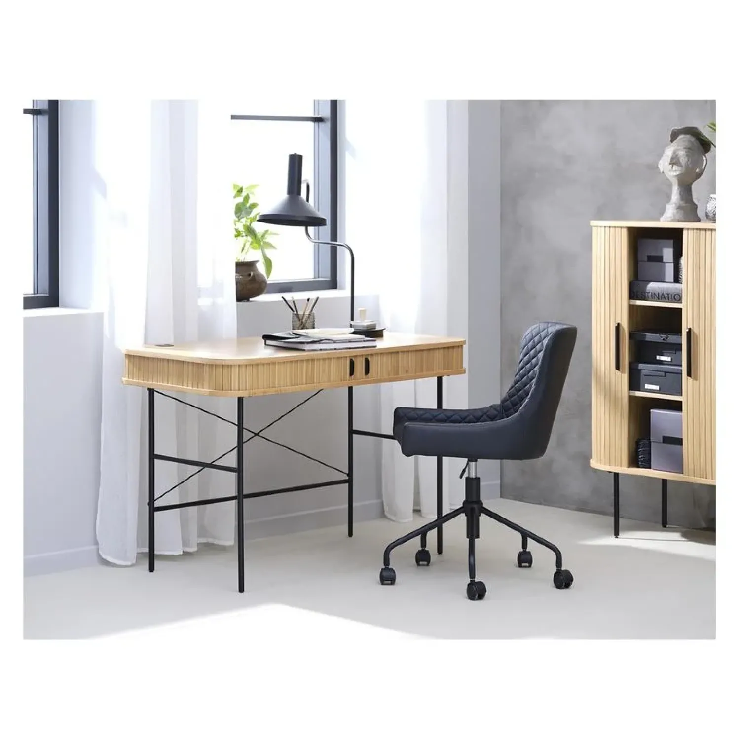 LykkeHome Bureautafels|Nita bureautafel naturel 120cm