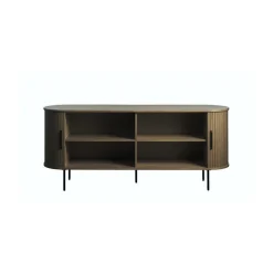 LykkeHome Dressoirs|Industriele Kasten|Nita Dressoir donkerbruin 180 cm