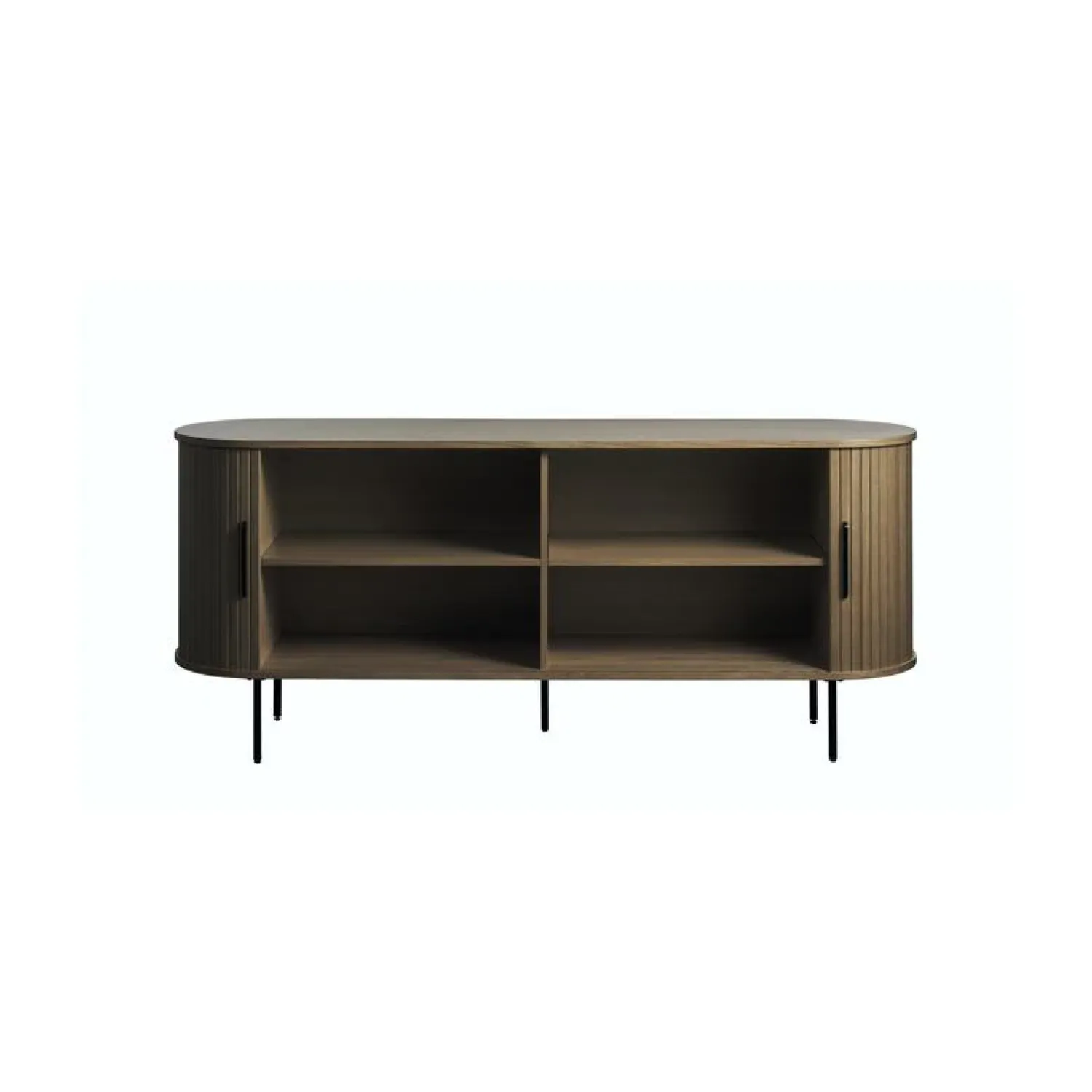 LykkeHome Dressoirs|Industriele Kasten|Nita Dressoir donkerbruin 180 cm