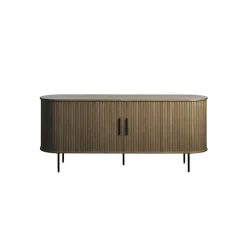 LykkeHome Dressoirs|Industriele Kasten|Nita Dressoir donkerbruin 180 cm