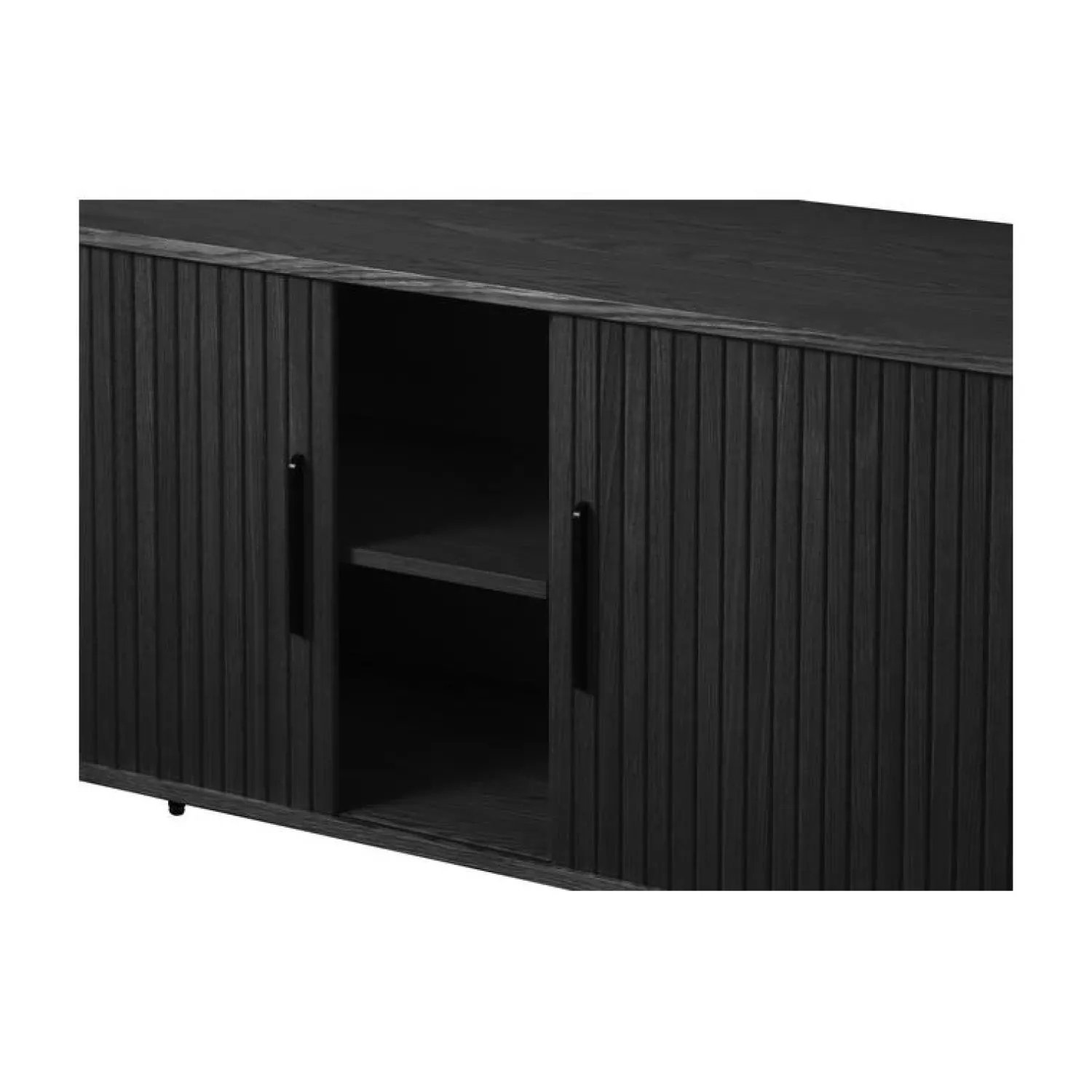 LykkeHome Dressoirs|Industriele Kasten|Nita Dressoir Zwart 180cm