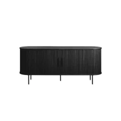 LykkeHome Dressoirs|Industriele Kasten|Nita Dressoir Zwart 180cm