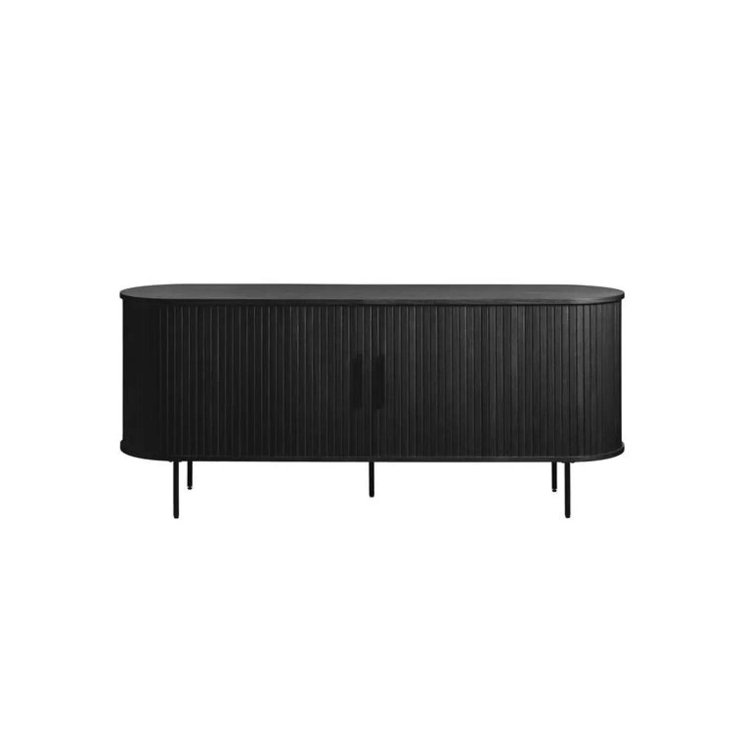 LykkeHome Dressoirs|Industriele Kasten|Nita Dressoir Zwart 180cm