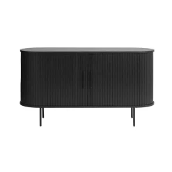 LykkeHome Dressoirs|Industriele Kasten|Nita dressoir zwart 140cm