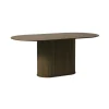 LykkeHome Eettafels|Nita Eettafel donkerbruin 180 cm ovaal