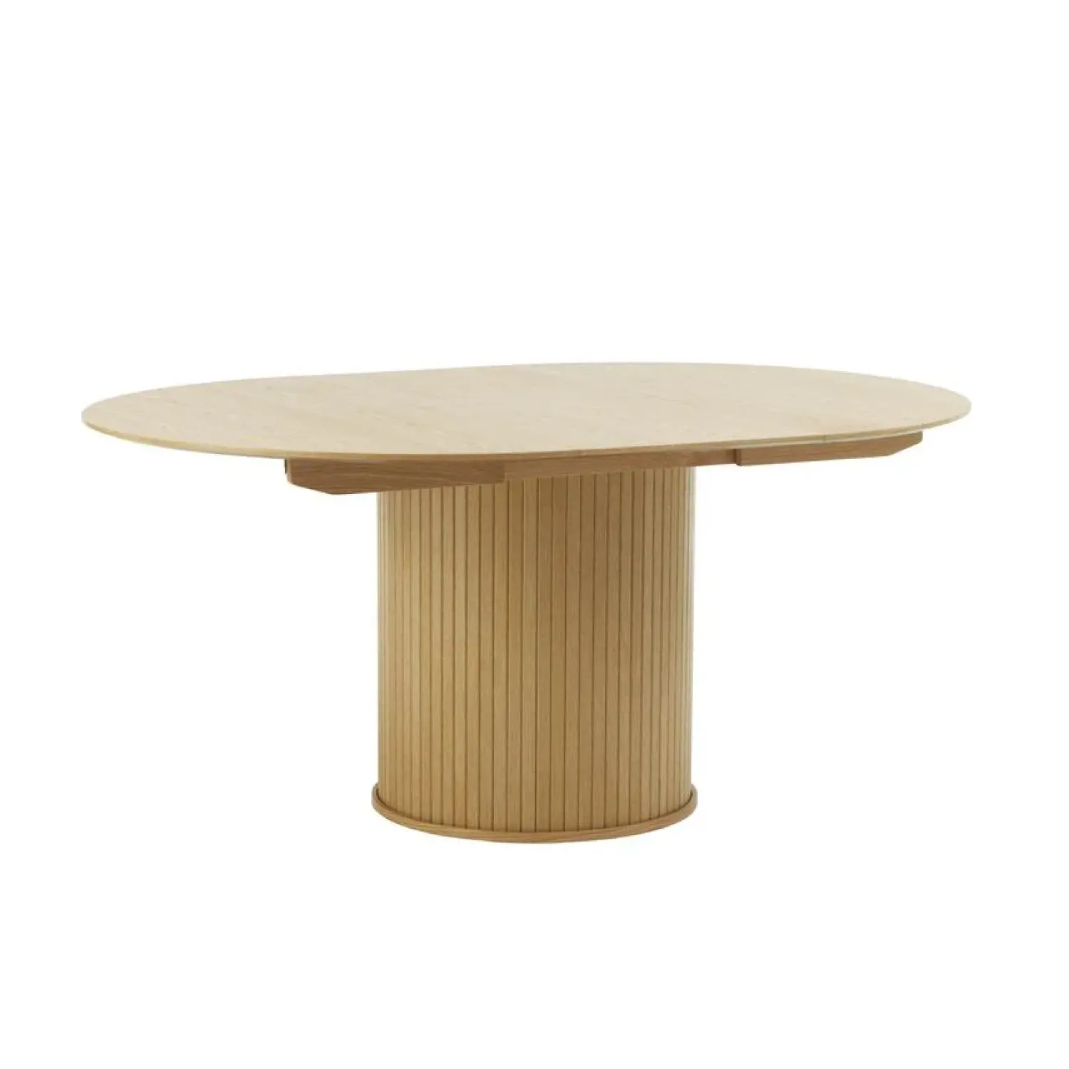 LykkeHome Eettafels|Nita Eettafel rond uitschuifbaar Naturel 120-167 cm