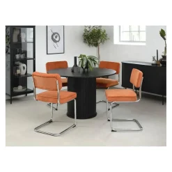LykkeHome Eettafels|Nita eettafel zwart 120cm