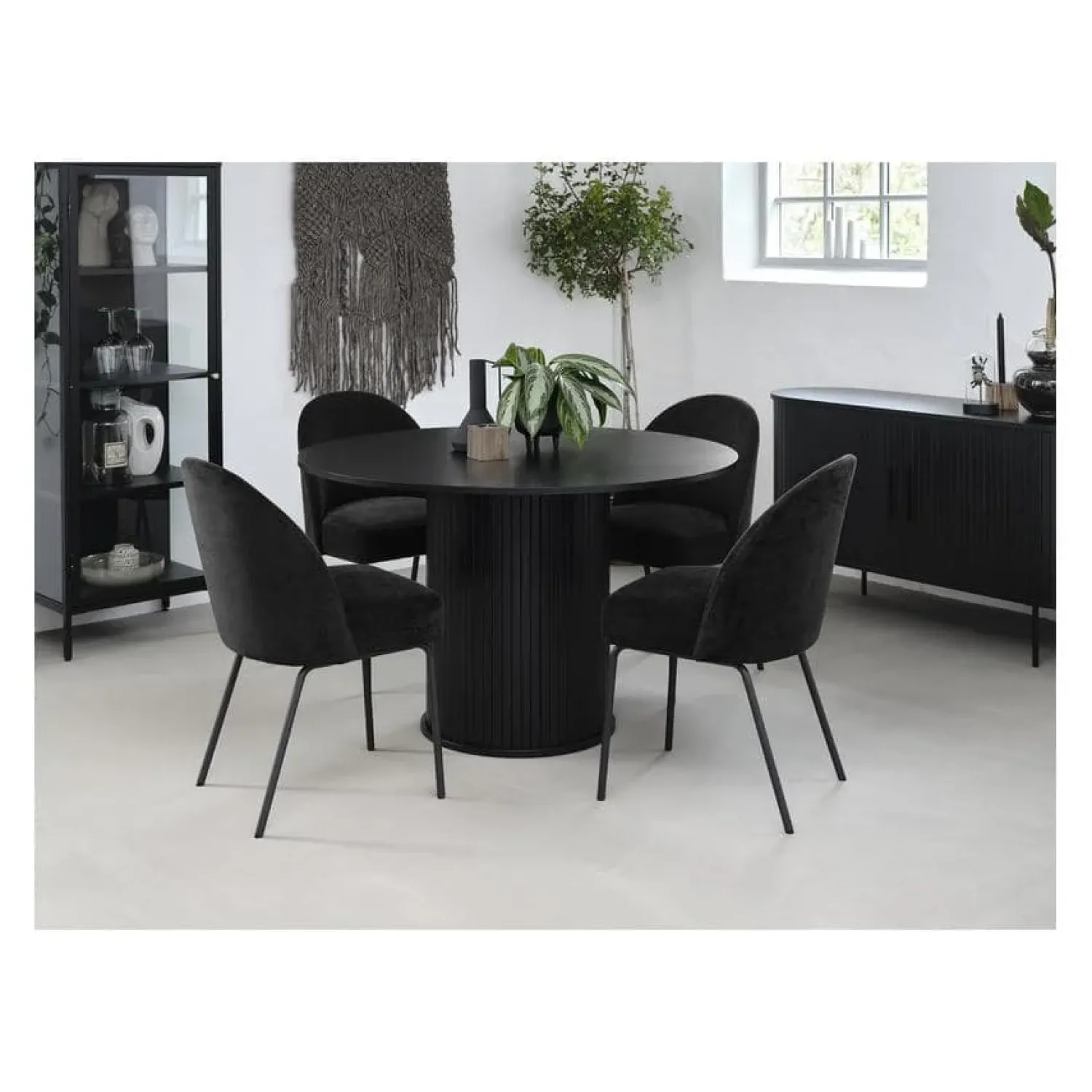 LykkeHome Eettafels|Nita eettafel zwart 120cm