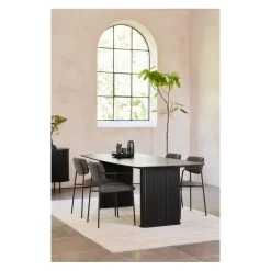LykkeHome Eettafels|Nita Eettafel zwart deens ovaal 190cm