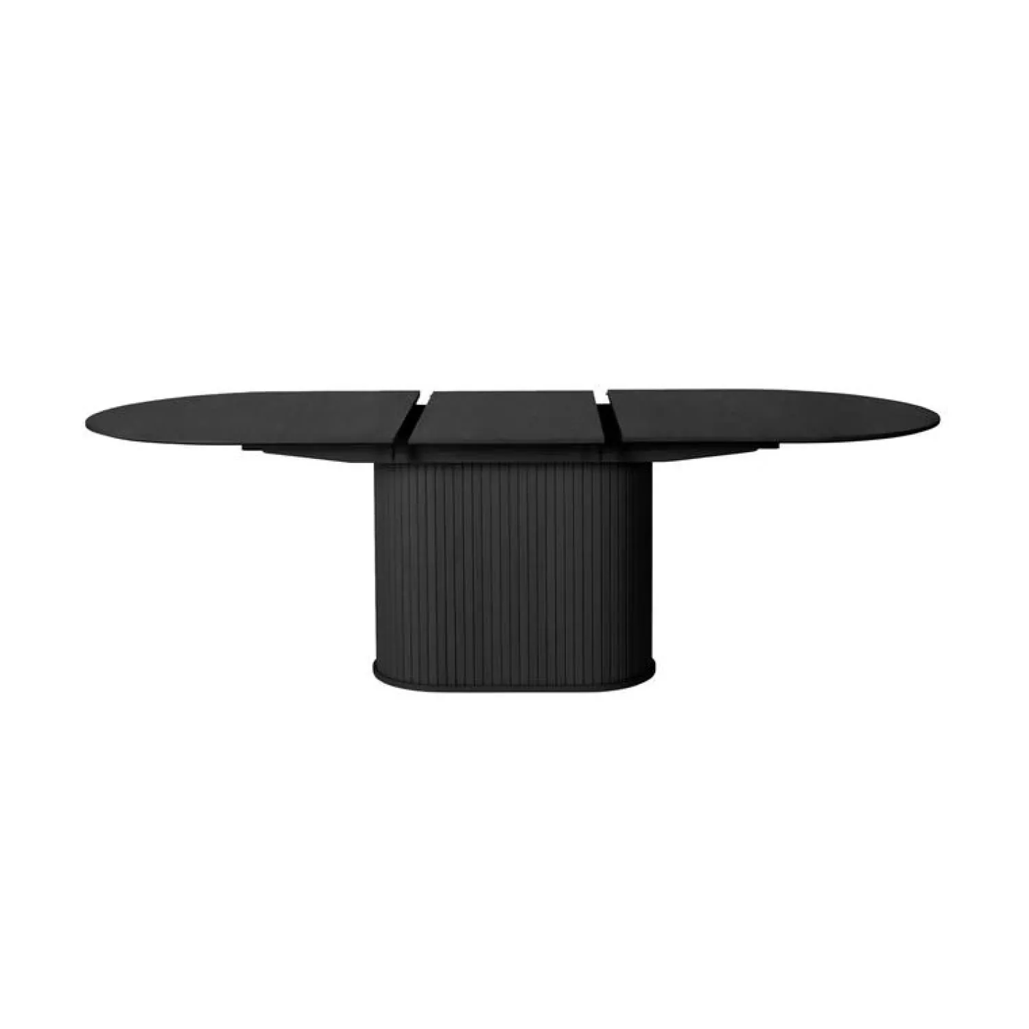LykkeHome Eettafels|Nita ovale uitschuifbare eettafel zwart 180-230cm