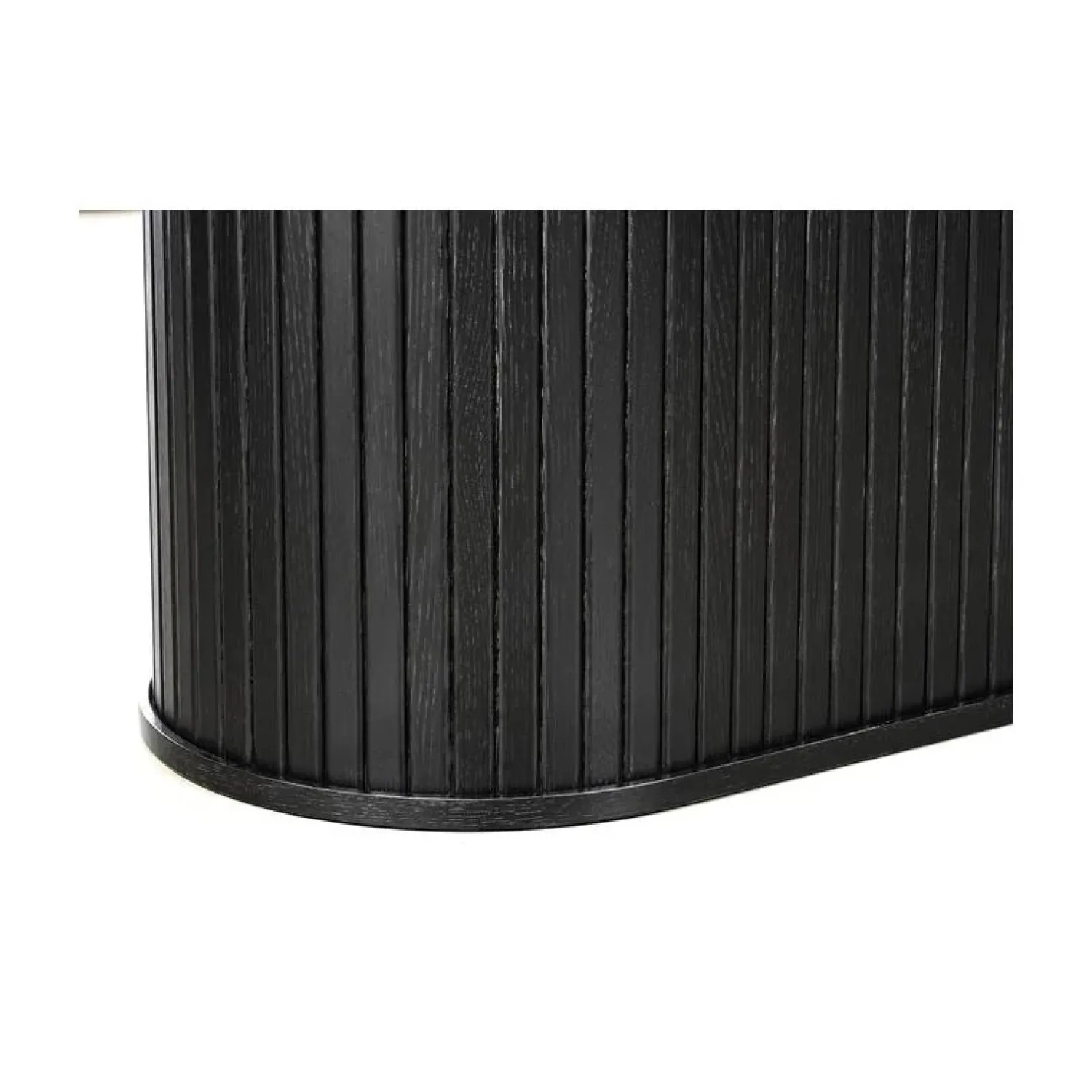 LykkeHome Eettafels|Nita ovale uitschuifbare eettafel zwart 180-230cm