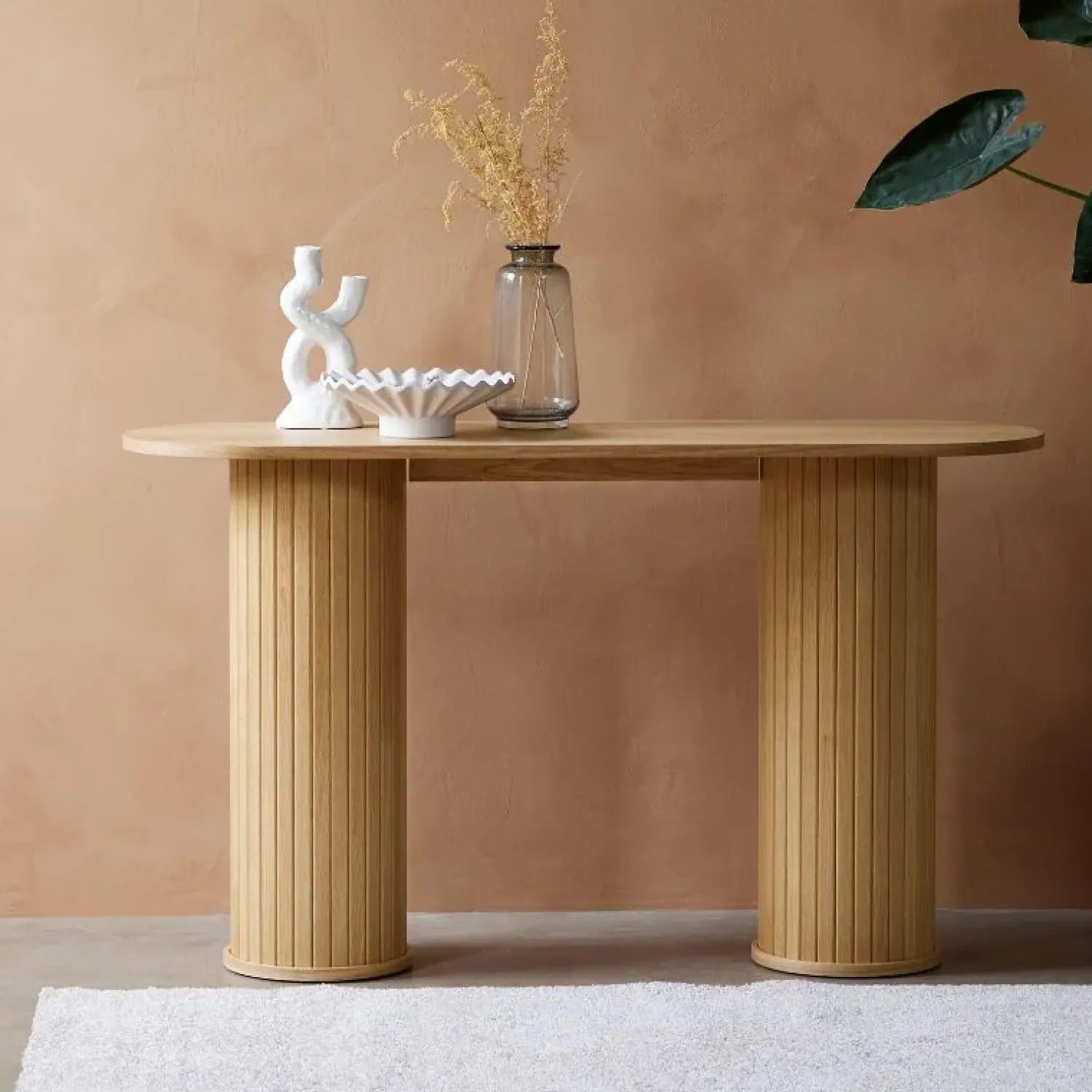 LykkeHome Sidetables|Nita Sidetable Naturel 130cm