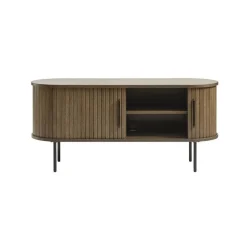 LykkeHome Industriele Kasten|Tv Meubels|Nita TV meubel donkerbruin 120cm