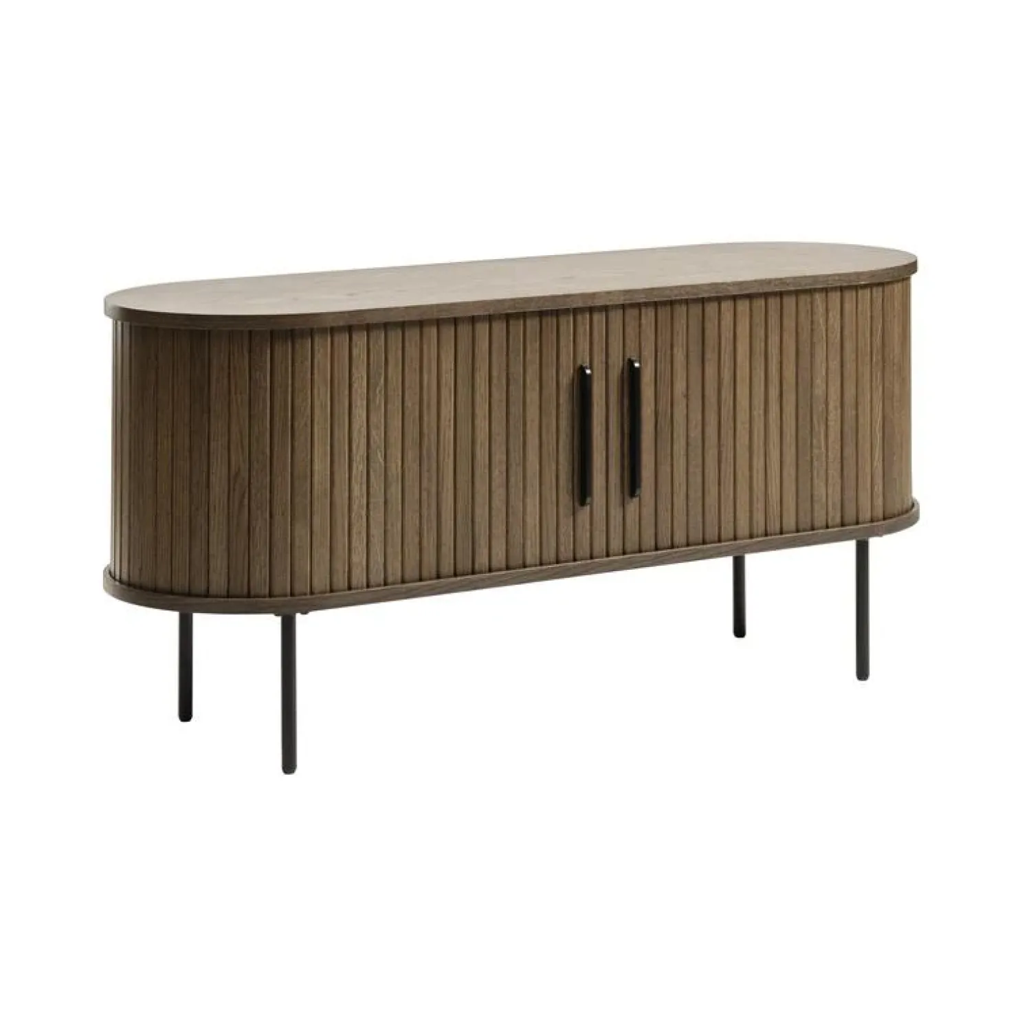 LykkeHome Industriele Kasten|Tv Meubels|Nita TV meubel donkerbruin 120cm