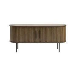 LykkeHome Industriele Kasten|Tv Meubels|Nita TV meubel donkerbruin 120cm