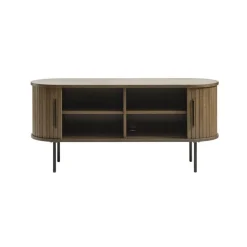 LykkeHome Industriele Kasten|Tv Meubels|Nita TV meubel donkerbruin 120cm