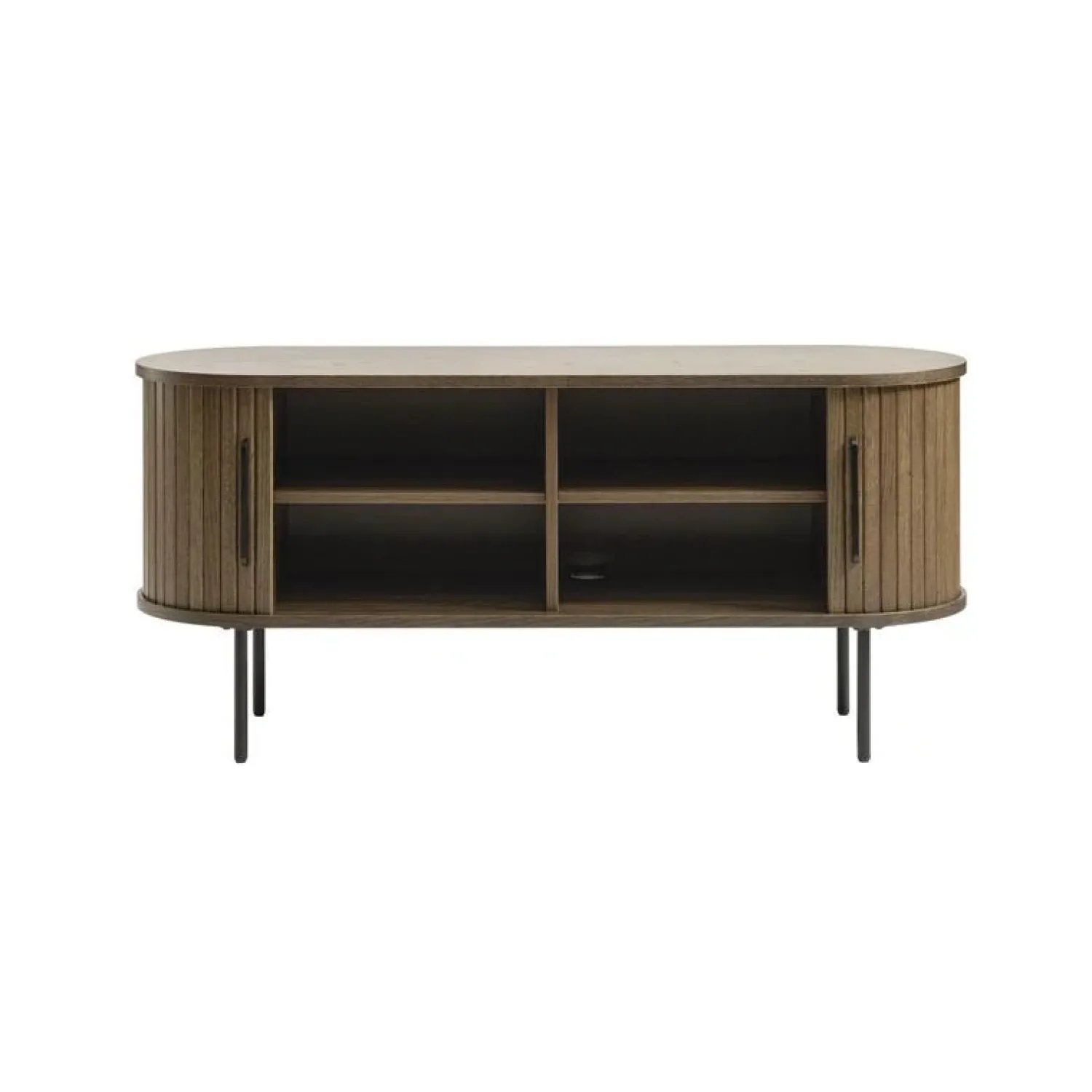LykkeHome Industriele Kasten|Tv Meubels|Nita TV meubel donkerbruin 120cm