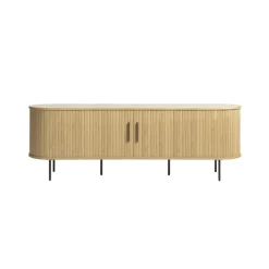 LykkeHome Industriele Kasten|Tv Meubels|Nita Tv meubel naturel 180cm