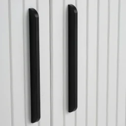 LykkeHome Industriele Kasten|Tv Meubels|Nita TV meubel Wit 180cm