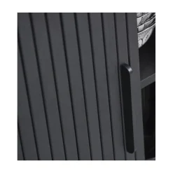 LykkeHome Industriele Kasten|Tv Meubels|Nita Tv meubel zwart 180cm