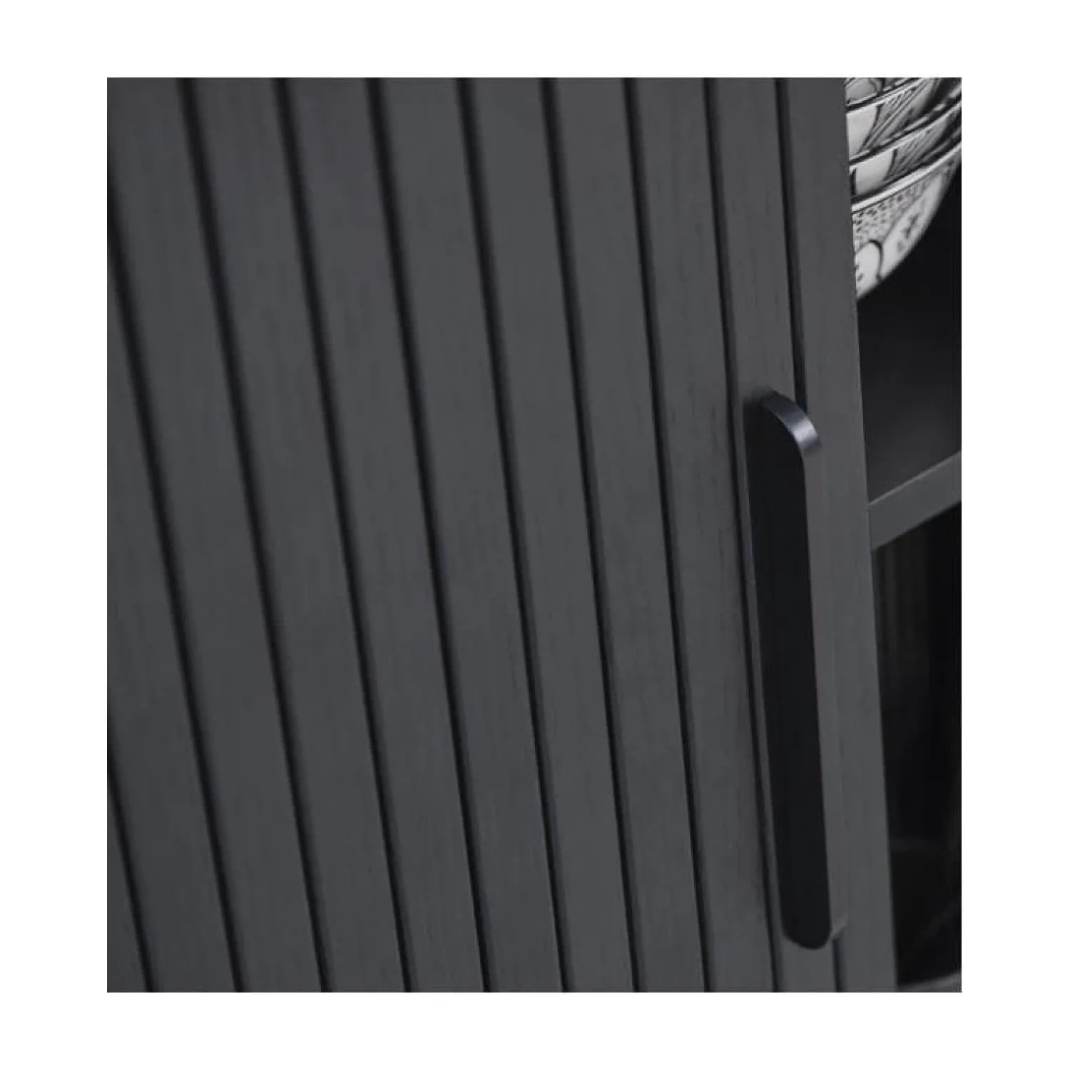 LykkeHome Industriele Kasten|Tv Meubels|Nita Tv meubel zwart 180cm