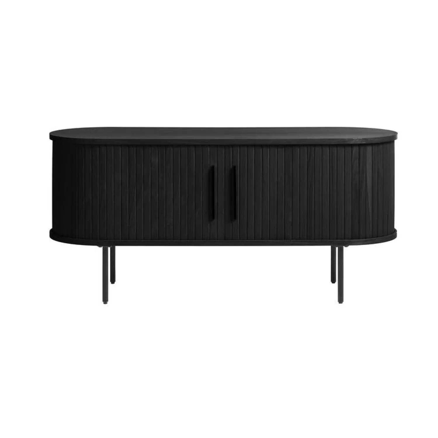 LykkeHome Industriele Kasten|Tv Meubels|Nita TV meubel zwart 120cm