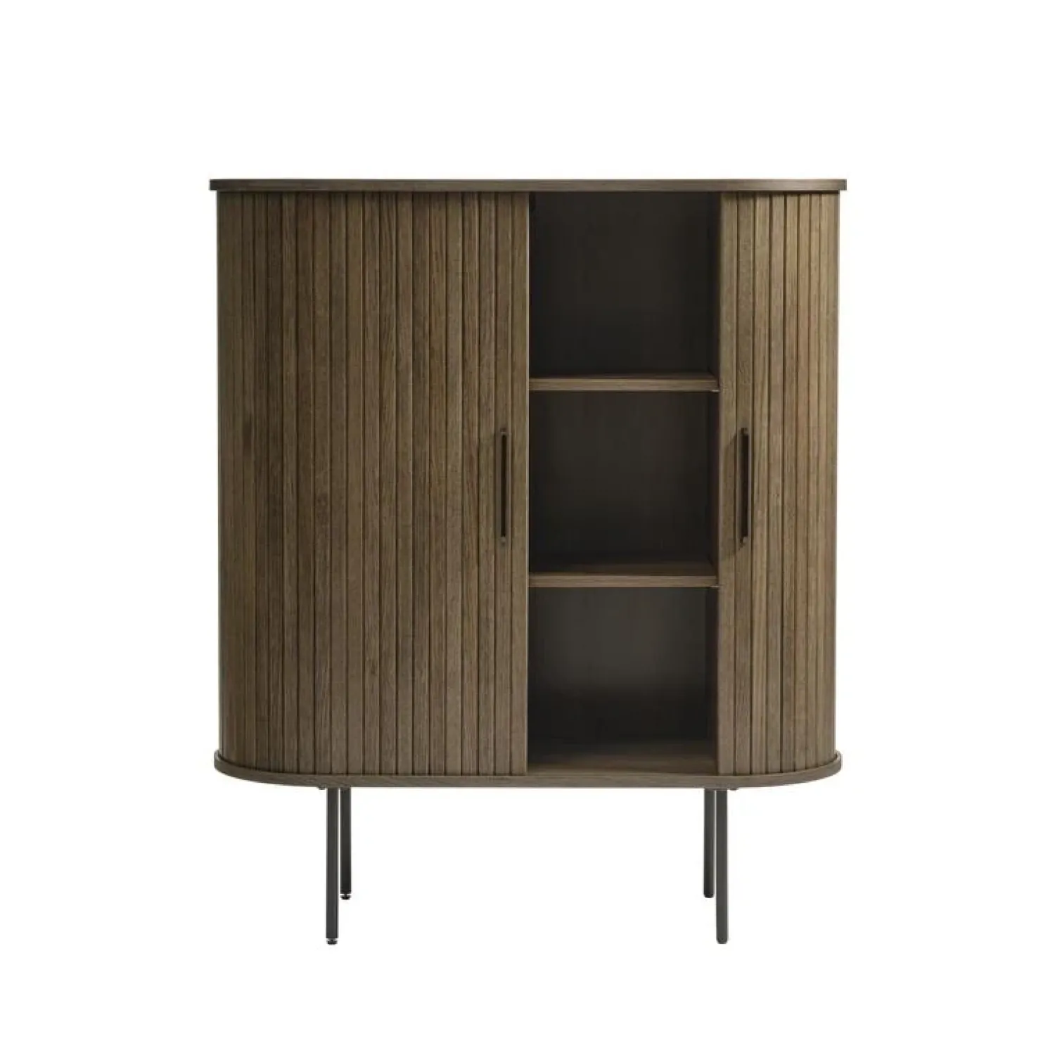 LykkeHome Wandkasten|Industriele Kasten|Nita wandkast donkerbruin 100cm