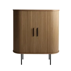 LykkeHome Wijnkasten|Industriele Kasten|Nita Wijnkast Bruin 100cm