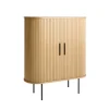 LykkeHome Wijnkasten|Industriele Kasten|Nita Wijnkast Naturel 100cm