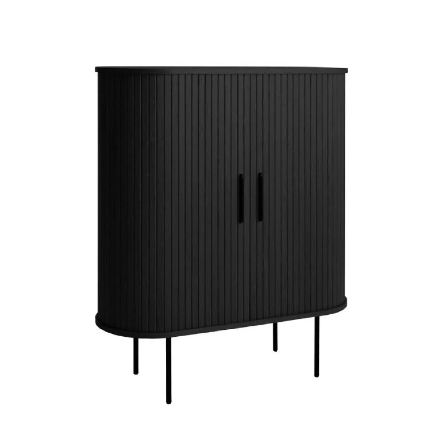 LykkeHome Wijnkasten|Industriele Kasten|Nita Wijnkast Zwart 100cm