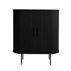 LykkeHome Wijnkasten|Industriele Kasten|Nita Wijnkast Zwart 100cm