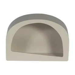 WOOOD Wandrekken|Wandrekken|Noam Wanddeco Halfrond Hout Dust 24cm