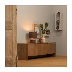 WOOOD Wandrekken|Wandrekken|Noam Wanddeco Halfrond Hout Dust 24cm