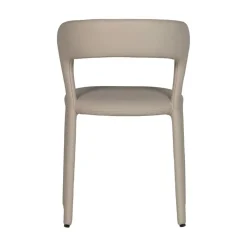 WOOOD Eetkamerstoelen|Noble Eetkamerstoel Leerlook Beige