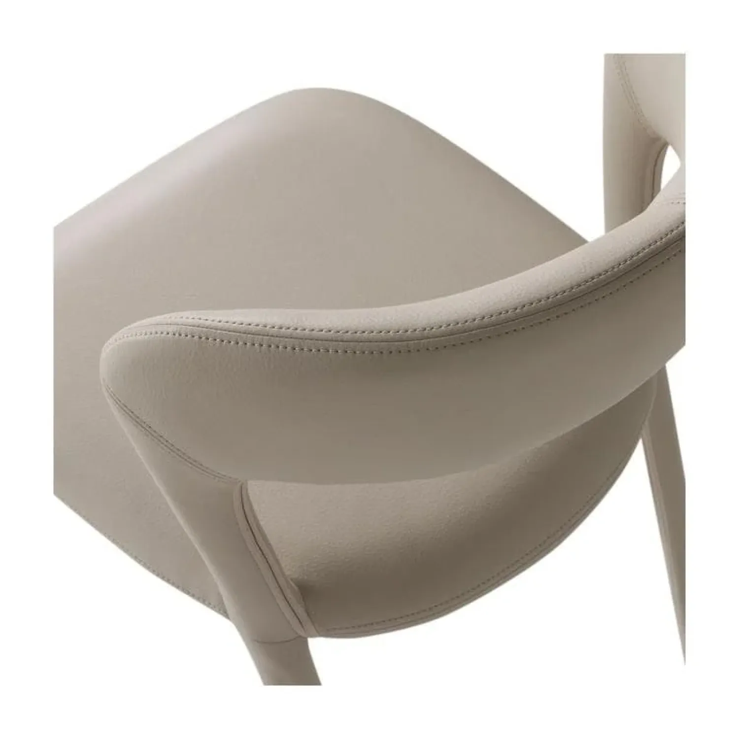 WOOOD Eetkamerstoelen|Noble Eetkamerstoel Leerlook Beige