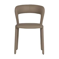 WOOOD Eetkamerstoelen|Noble Eetkamerstoel Leerlook Zand