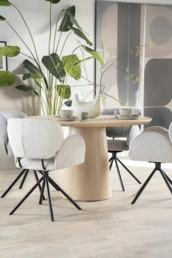 Eleonora Eettafels|Nola Eettafel naturel 130 cm