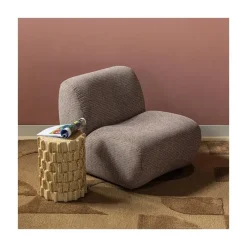 WOOOD Fauteuils|Nomu Fauteuil chenille Bruin
